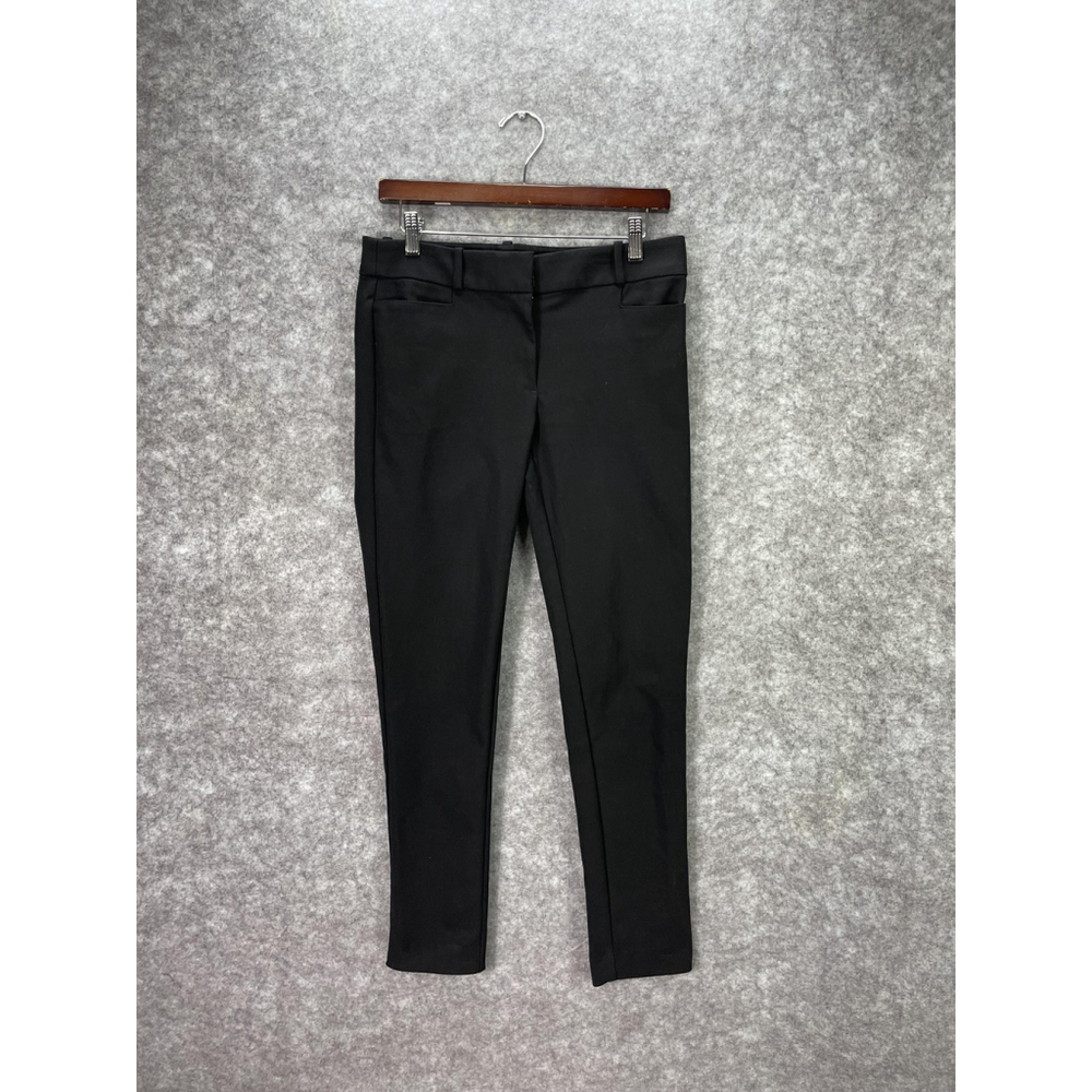 LOFT Skinny Pants Womens 2 Black Stretch Slim Fit Office Career Ankle Trousers